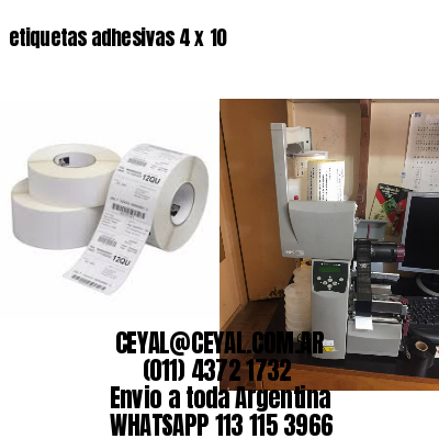 etiquetas adhesivas 4 x 10