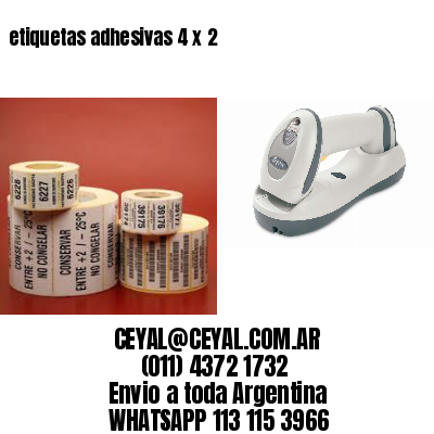 etiquetas adhesivas 4 x 2