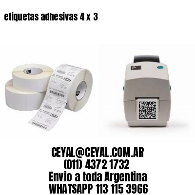 etiquetas adhesivas 4 x 3