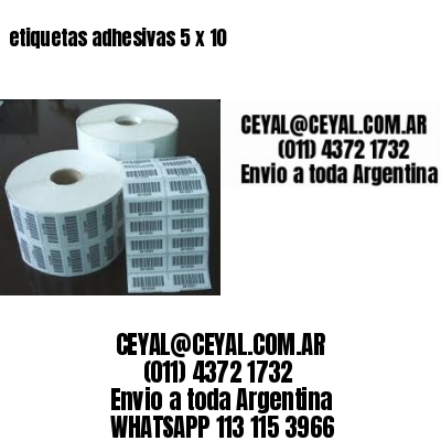 etiquetas adhesivas 5 x 10