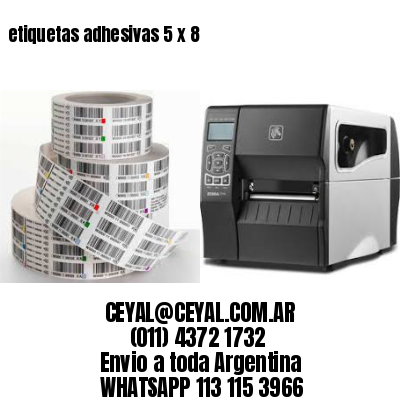 etiquetas adhesivas 5 x 8