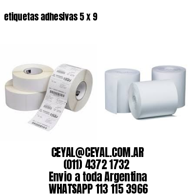 etiquetas adhesivas 5 x 9