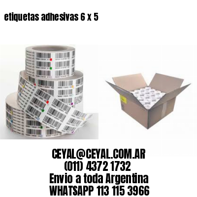 etiquetas adhesivas 6 x 5