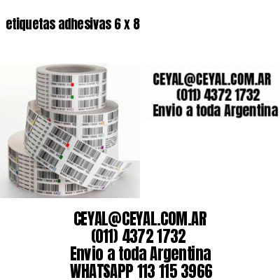 etiquetas adhesivas 6 x 8