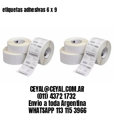 etiquetas adhesivas 6 x 9