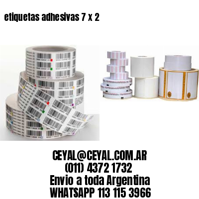 etiquetas adhesivas 7 x 2