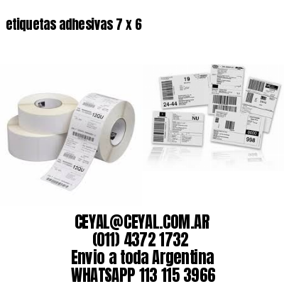 etiquetas adhesivas 7 x 6