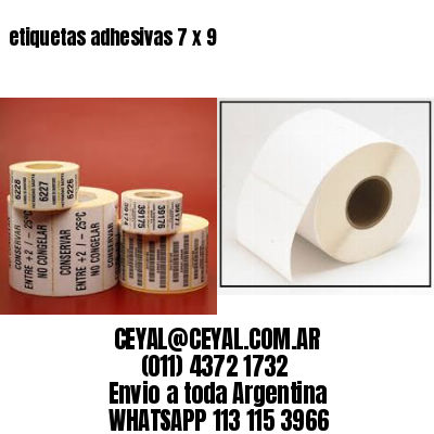 etiquetas adhesivas 7 x 9