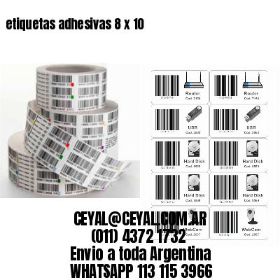 etiquetas adhesivas 8 x 10