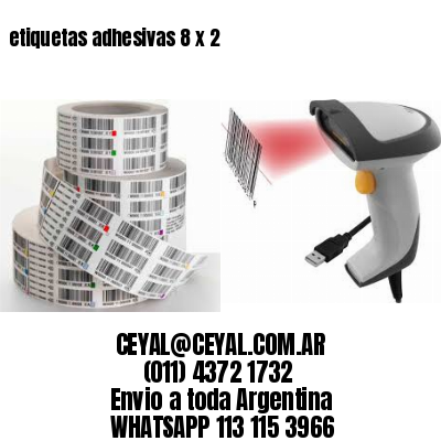 etiquetas adhesivas 8 x 2