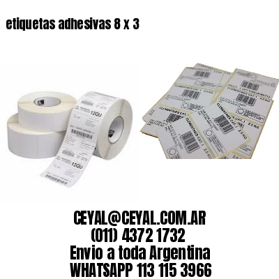 etiquetas adhesivas 8 x 3