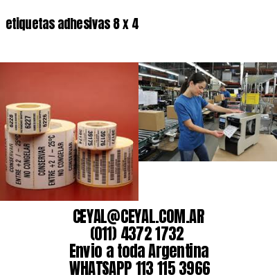 etiquetas adhesivas 8 x 4