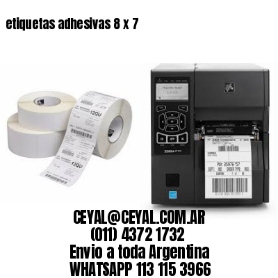 etiquetas adhesivas 8 x 7