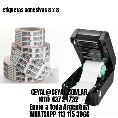 etiquetas adhesivas 8 x 8