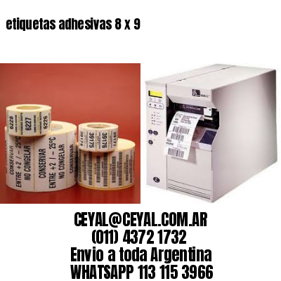 etiquetas adhesivas 8 x 9