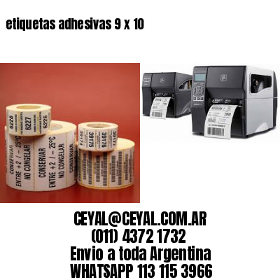 etiquetas adhesivas 9 x 10