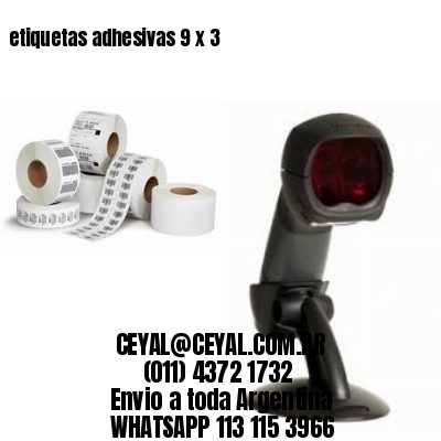 etiquetas adhesivas 9 x 3