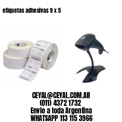 etiquetas adhesivas 9 x 5