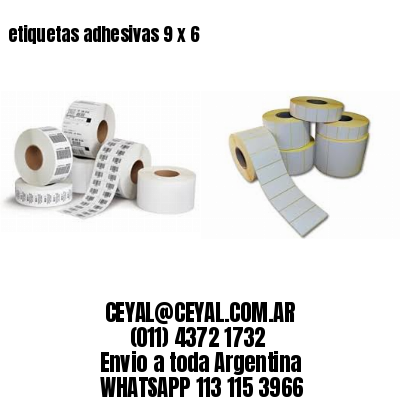 etiquetas adhesivas 9 x 6