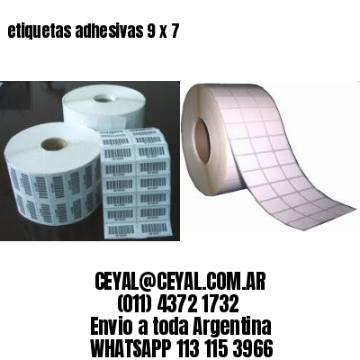 etiquetas adhesivas 9 x 7