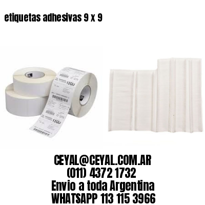 etiquetas adhesivas 9 x 9