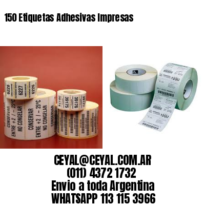 150 Etiquetas Adhesivas Impresas