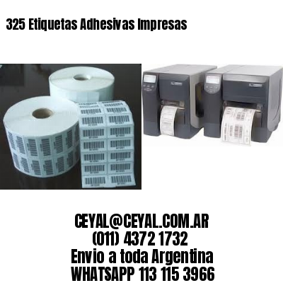 325 Etiquetas Adhesivas Impresas