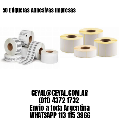 50 Etiquetas Adhesivas Impresas