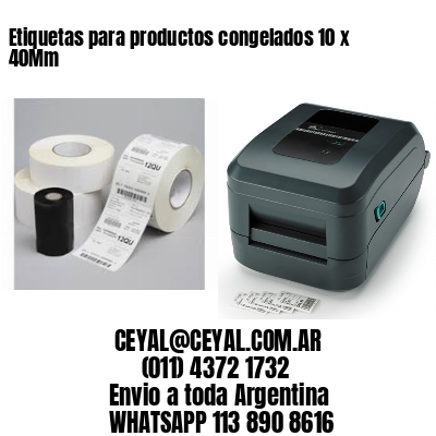 Etiquetas para productos congelados 10 x 40Mm