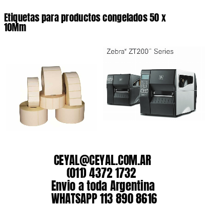Etiquetas para productos congelados 50 x 10Mm