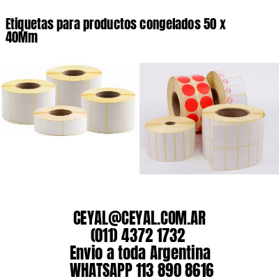 Etiquetas para productos congelados 50 x 40Mm