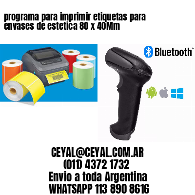 programa para imprimir etiquetas para envases de estetica 80 x 40Mm