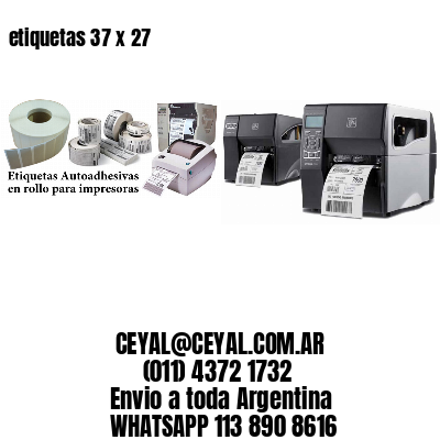 etiquetas 37 x 27