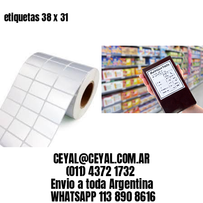 etiquetas 38 x 31