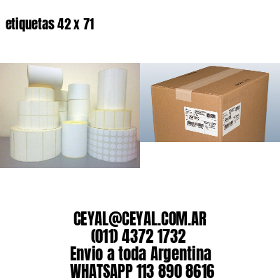 etiquetas 42 x 71