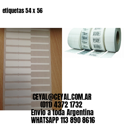 etiquetas 54 x 56