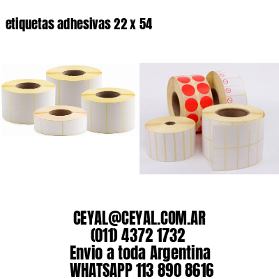 etiquetas adhesivas 22 x 54