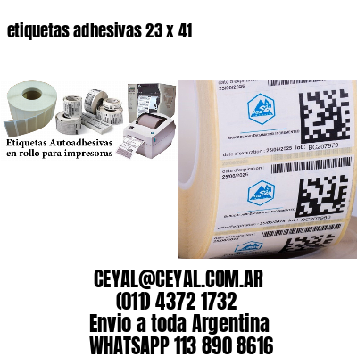 etiquetas adhesivas 23 x 41