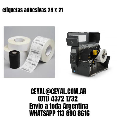 etiquetas adhesivas 24 x 21