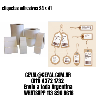 etiquetas adhesivas 24 x 41