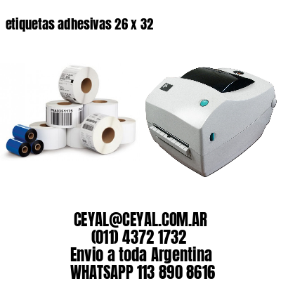 etiquetas adhesivas 26 x 32