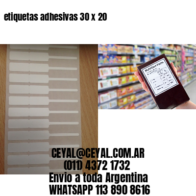 etiquetas adhesivas 30 x 20