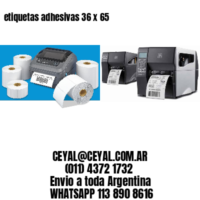 etiquetas adhesivas 36 x 65