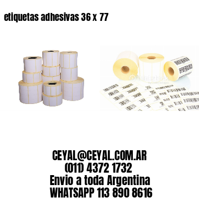 etiquetas adhesivas 36 x 77