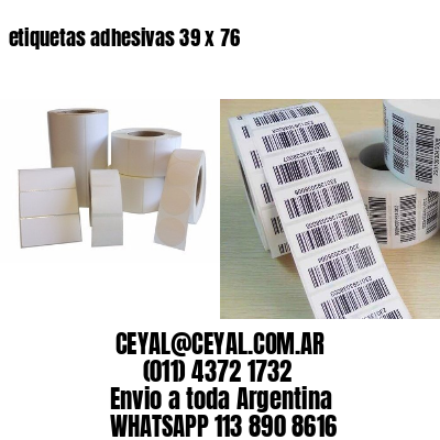 etiquetas adhesivas 39 x 76