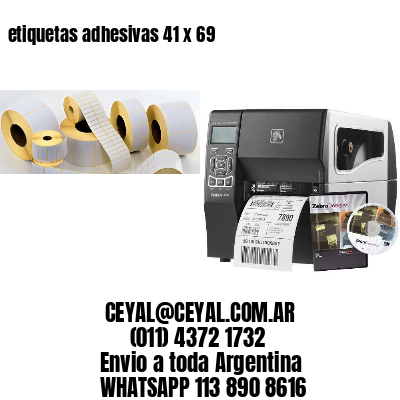 etiquetas adhesivas 41 x 69