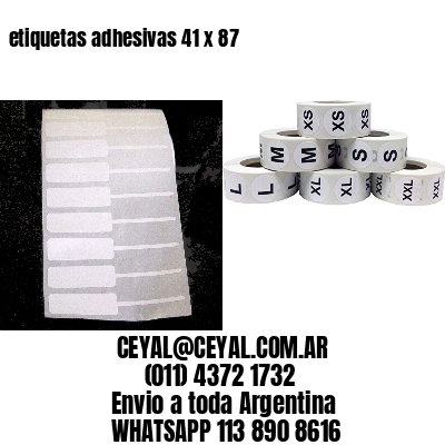 etiquetas adhesivas 41 x 87