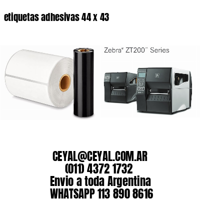 etiquetas adhesivas 44 x 43