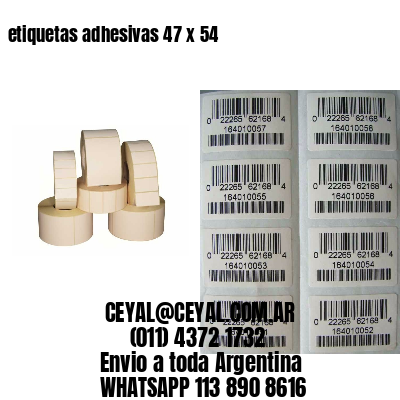 etiquetas adhesivas 47 x 54