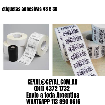etiquetas adhesivas 48 x 36
